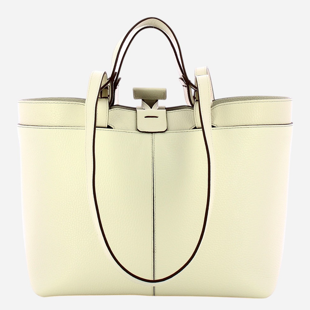 Torebka shopper damska skórzana IUNTOO Riviera 181003-PANNA-C38 Biała - obraz 2