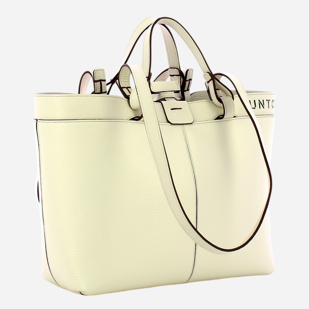 Torebka shopper damska skórzana IUNTOO Riviera 181003-PANNA-C38 Biała - obraz 3