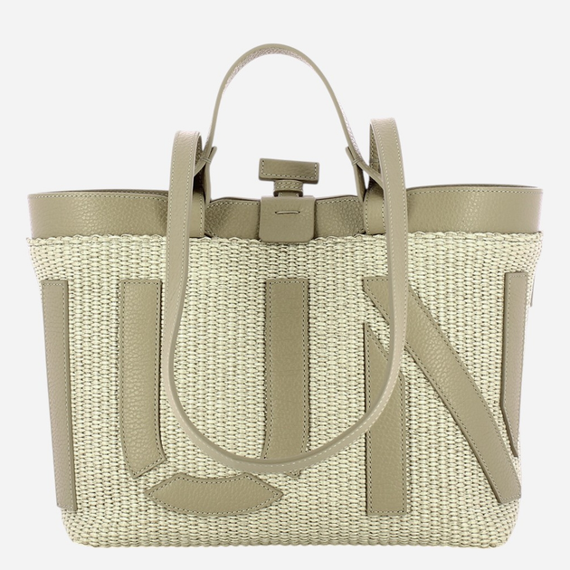 Torebka shopper damska mała IUNTOO Sibilla 181203-CAPPUCCINO+CAPPUCCINO-C Kapuccino - obraz 1