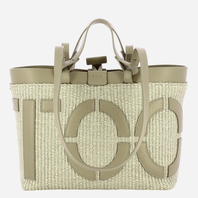 Torebka shopper damska mała IUNTOO Sibilla 181203-CAPPUCCINO+CAPPUCCINO-C Kapuccino - obraz 2
