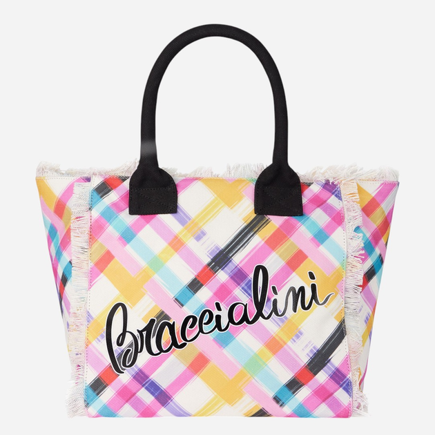 Сумка шопер жіноча тканинна Braccialini Summer B18221-TC-2198 Рожева (800070338710) - зображення 1