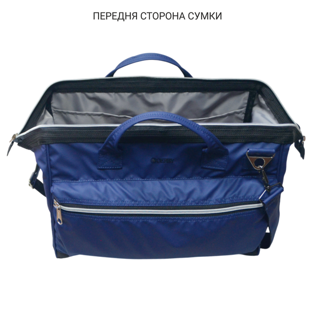 Сумка саквояж дорожная DERBY FitnessBag, спортивная фитнес сумка ручная кладь в самолет лоукост 40 30 20 синяя - изображение 3