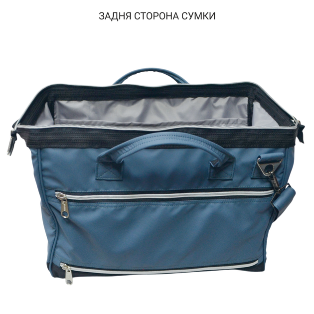 Сумка дорожная спортивная DERBY FitnessBag фитнес сумка-саквояж ручная кладь 40 30 20 в самолет лоукост серая - изображение 5