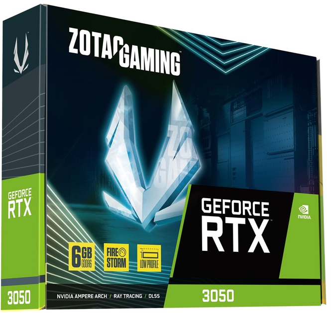 Відеокарта Zotac PCI-Ex GeForce RTX 3050 LP 6GB GDDR6 (96bit) (1470/14000) (1 x HDMI, 1 x DisplayPort) (ZT-A30510L-10L) - зображення 8