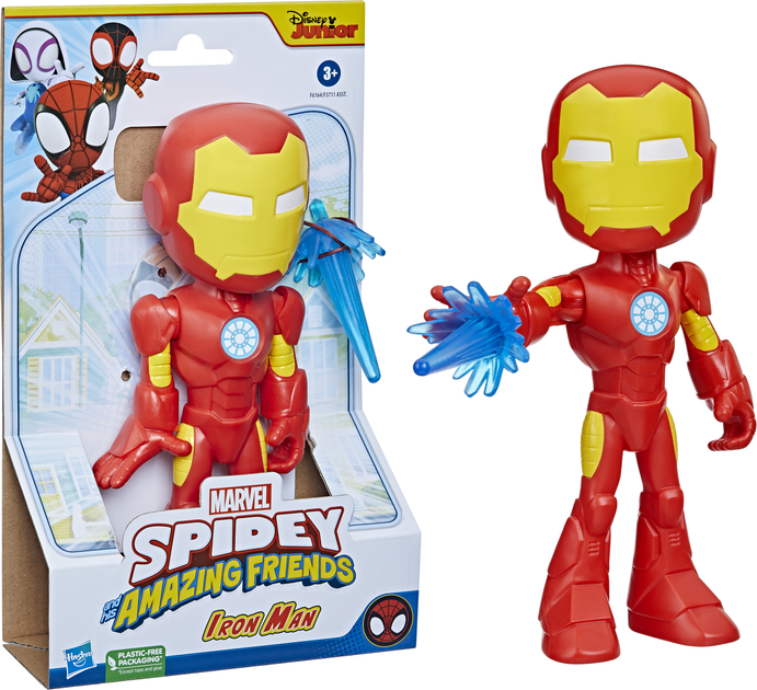 Фігурка Hasbro Disney Marvel: Спайді та його дивовижні друзі Залізна людина Супергерой 23 см F6164 (5010994143435) - зображення 4