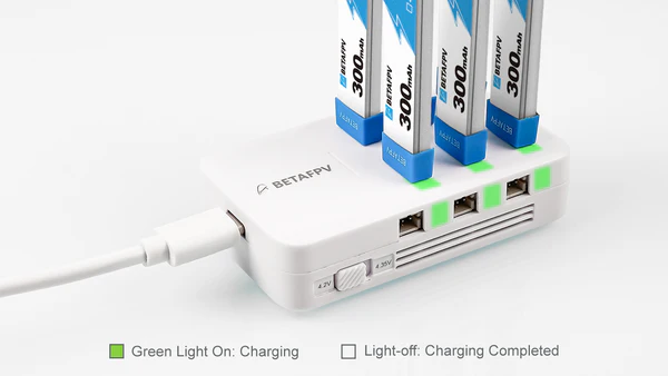 Зарядний пристрій BetaFPV для акумуляторів 1S на 6 портів (betafpv 6 Ports 1S Battery Charger) - зображення 2