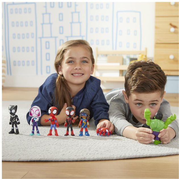 Zestaw figurek Hasbro Disney: Marvel Spidey and His Amazing Friends Team Spidey and Friends 7 szt 10 cm F1458 (5010993854110) - obraz 3