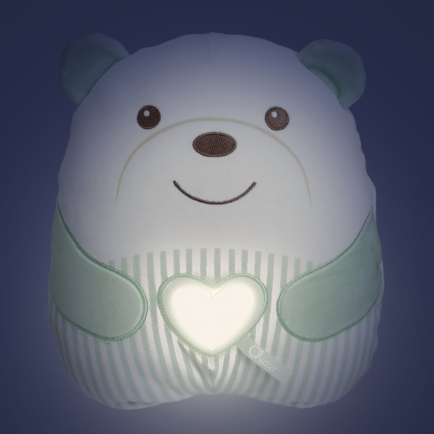 М'яка іграшка Chicco First Dreams з музикою та підсвіткою Медведик Зелений (8058664178438) - зображення 5