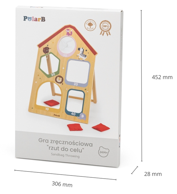 Gra zręcznościowa drewniana Viga PolarB Rzut do celu 44272 (6971608442728) - obraz 7