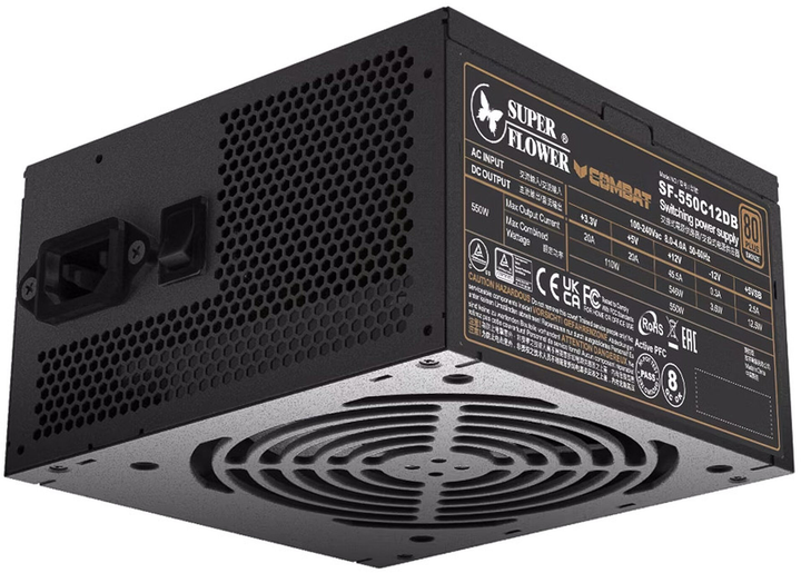 Zasilacz Super Flower Combat DB 550W Black (NESF-110) - obraz 2