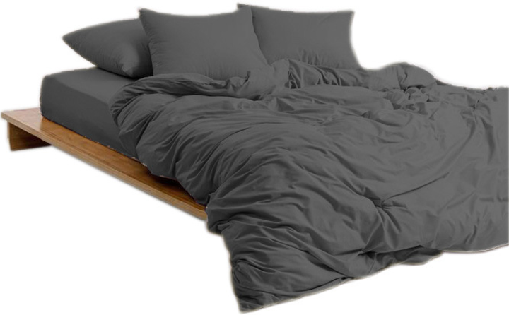 Простирадло на гумці MirSon Soft Touch of Satin 005 Charcoal 150x190 см від Rozetka на платформі USKIDKA Акція на Простирадло на гумці MirSon Soft Touch of Satin 005 Charcoal 150x190 см від Rozetka