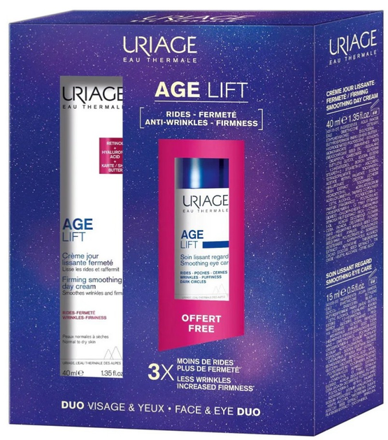 Набір для догляду за обличчям Uriage Age Lift Крем для обличчя 40 мл + Крем для зони навколо очей 15 мл (ZES3661434009853) - зображення 1