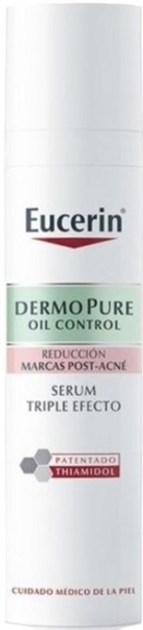 Zestaw do pielęgnacji twarzy Eucerin DermoPure Oil Control Triple Effect Serum 40 ml + Żel oczyszczający 20 ml + Fluid z filtrem SPF 20 ml (ZES4005800332081) - obraz 2