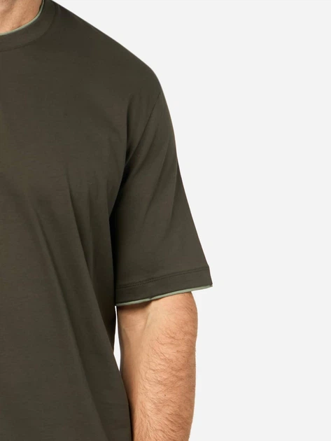 Футболка хлопковая длинная мужская Armani Exchange 914133344 XL Зеленая (1159834202) - Фото 3 Футболка хлопковая длинная мужская Armani Exchange 914133344 XL Зеленая (1159834202) - изображение 3