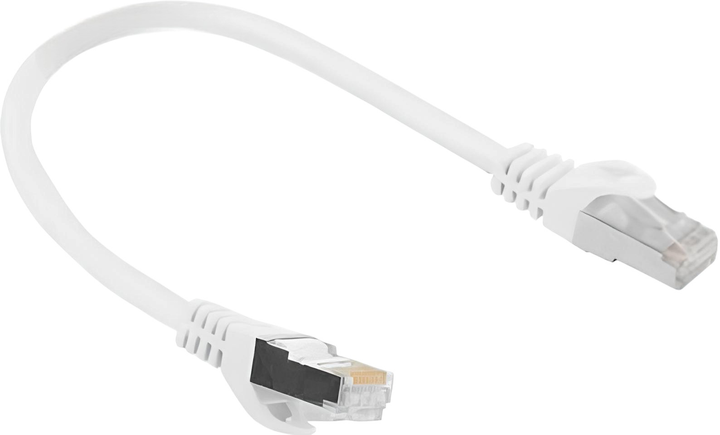 Patchcord Lanberg Patchcord Cat 5e FTP 0.25 m White (PCF5-10CC-0025-W) - obraz 2