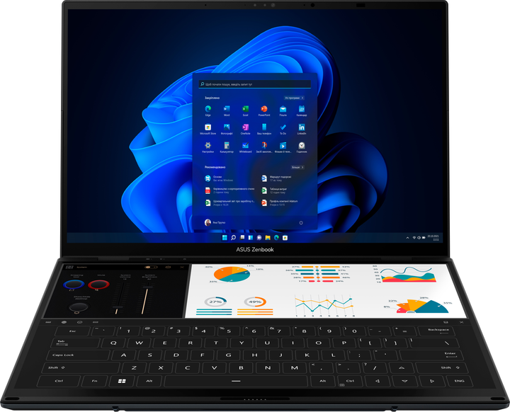 Ноутбук ASUS Zenbook Duo (2025) UX8406CA-PZ068X (90NB14X1-M002D0) Inkwell Gray - зображення 7