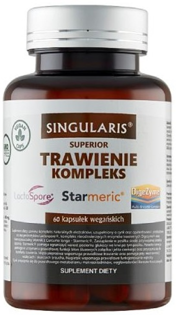 Дієтична добавка Singularis  Комплекс для травлення 60 капсул (5907796631553) - зображення 1