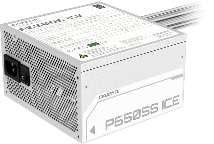 Zasilacz Gigabyte P650SS ICE 650W White (GP-P650SS ICE) - obraz 4
