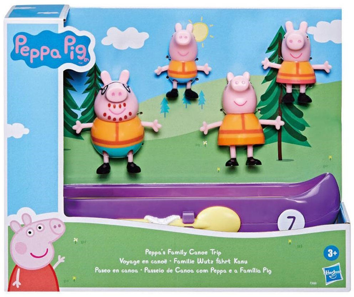 Набір фігурок Hasbro Peppa Pig: Peppa's Family Canoe Trip F3660 (5010993935727) - зображення 1