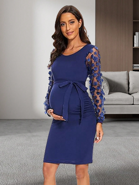 Сукня вечірня для вагітних міді літня жіноча SHEIN GD-00162855 XL Темно-синя від Rozetka на платформі USKIDKA Акція на Сукня вечірня для вагітних міді літня жіноча SHEIN GD-00162855 XL Темно-синя від Rozetka