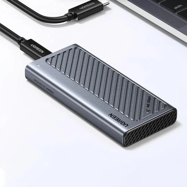 Внешний карман UGREEN CM850 USB4 M.2 NVMe SSD Enclosure 40Gbps с