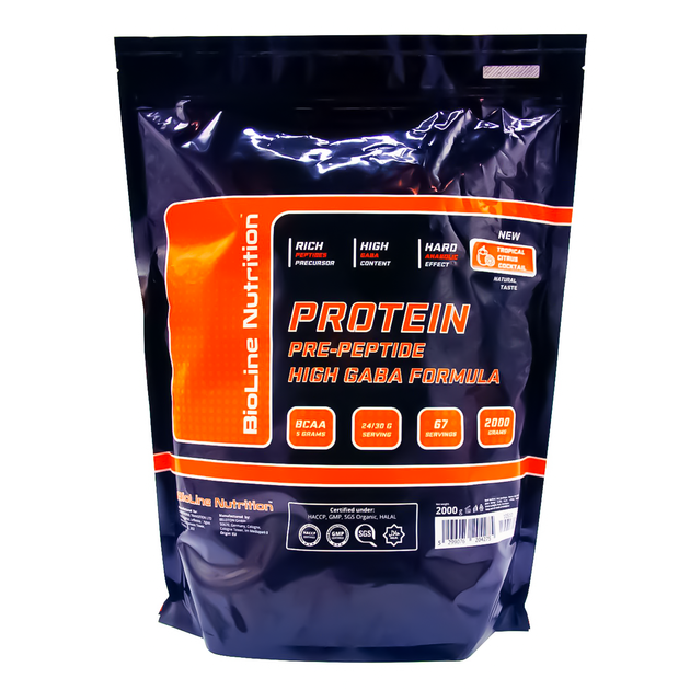 Протеїн BioLine Nutrition сироватковий WPS 80 для росту м'язів та набору ваги 2 кг в м'якій упаковці манго-апельсин - Фото 1 Протеїн BioLine Nutrition сироватковий WPS 80 для росту м'язів та набору ваги 2 кг в м'якій упаковці манго-апельсин - зображення 1