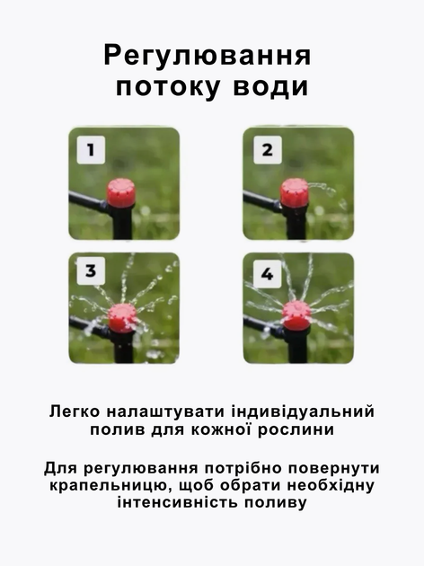 Система крапельного поливу 25м шланг 30 форсунок трійники комплект для саду теплиці клумби - Фото 5 Система крапельного поливу 25м шланг 30 форсунок трійники комплект для саду теплиці клумби - зображення 5