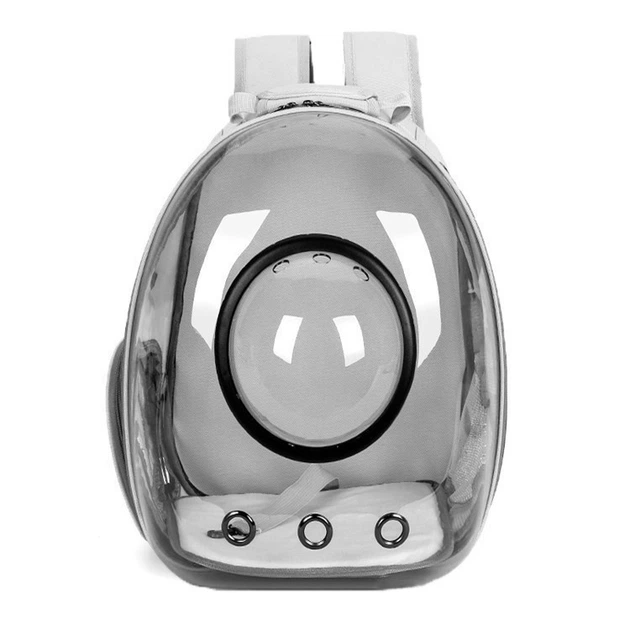 Рюкзак для переноски животных с иллюминатором CosmoPet CP-101 25х32х42см Светло-серый (JDT-0848100) - изображение 5