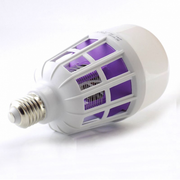 Лампа уничтожитель от комаров и насекомых Exterm Lamp 220V Ловушка светодиодная 9W цоколь E27 (49366IM) - Фото 2 Лампа уничтожитель от комаров и насекомых Exterm Lamp 220V Ловушка светодиодная 9W цоколь E27 (49366IM) - изображение 2