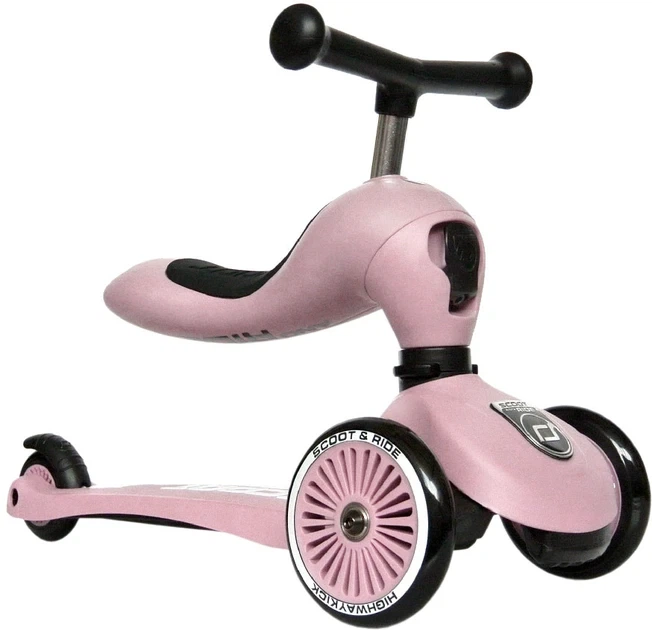 Самокат Scoot and Ride Highwaykick-1 пастельно-розовый от 1-го года (SR-160629-ROSE) - изображение 2