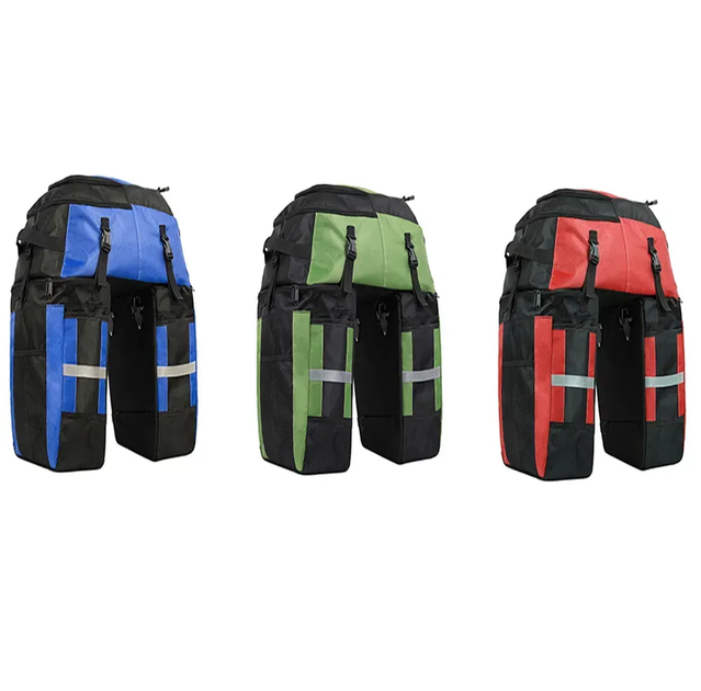 Велобаул 3-в-1 Rhinowalk E20655 70 л, червоний - изображение 2