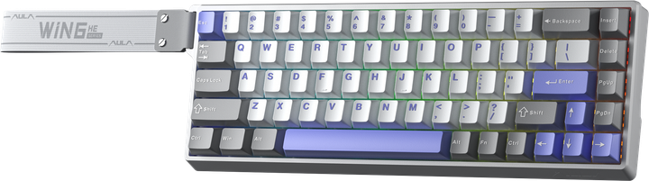 Клавиатура проводная Aula WIN68 HE Max Magnetic Switch Grey/White