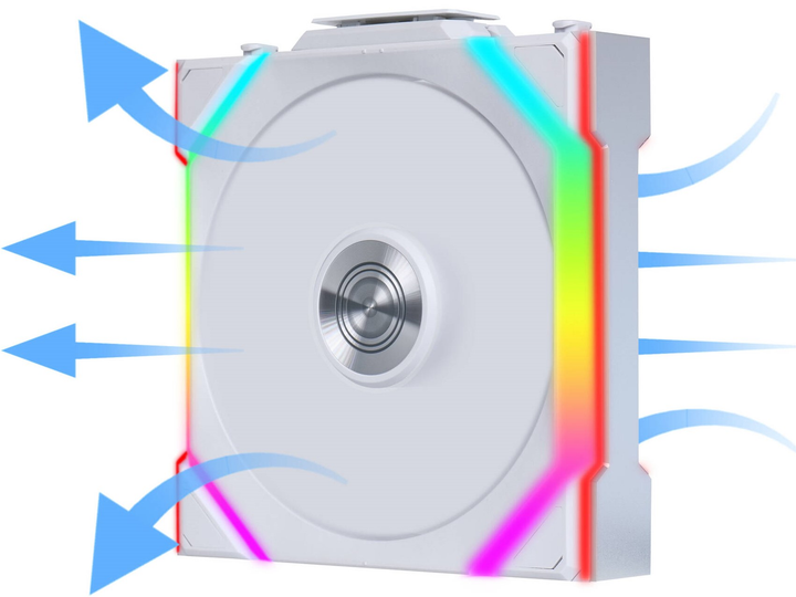 Wentylator Lian Li Uni Fan SL Wireless 120 Reverse Blade White (LULI-090) - obraz 3