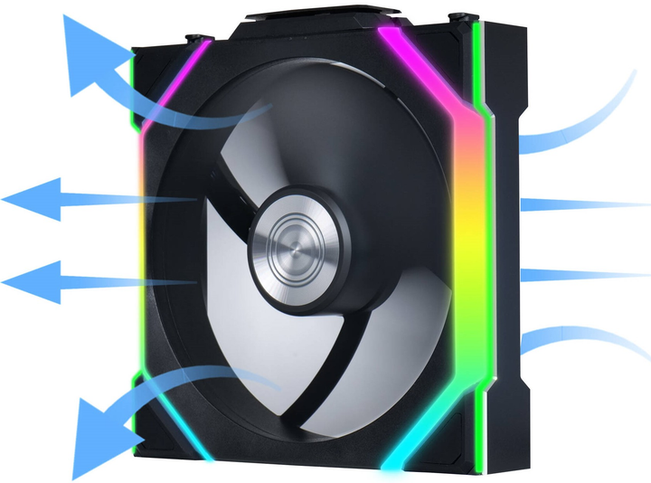 Wentylator Lian Li Uni Fan SL Wireless 120 Reverse Blade Black (LULI-089) - obraz 3