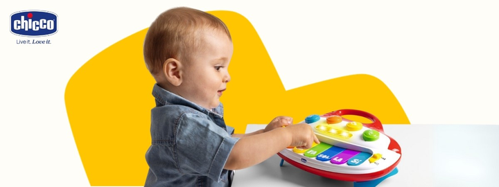 Інтерактивна іграшка Chicco Happy Musik Моє перше піаніно (8058664178100) - зображення 6