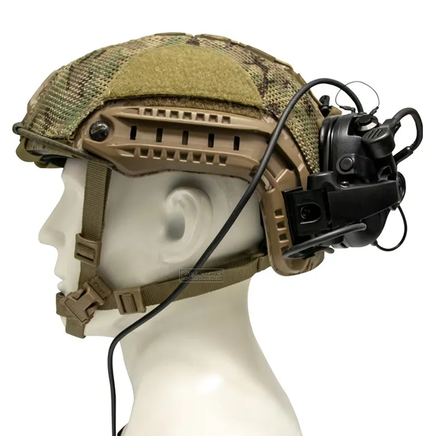 Тактичні навушники з мікрофоном Earmor M32X Mark3 (Чорний) - зображення 2