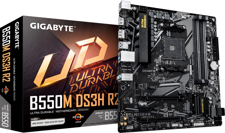 Płyta główna Gigabyte B550M DS3H R2 (sAM4, AMD B550, PCI-Ex16) - obraz 4