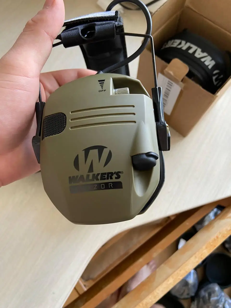 Тактические активные наушники Walkers Razor (с чехлом) Оливковый - изображение 5
