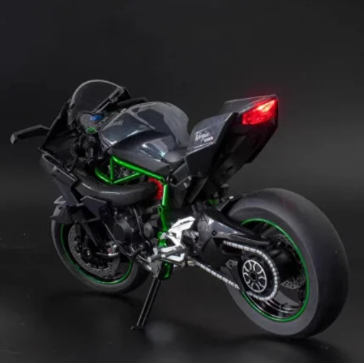 Модель мотоцикла миникопия Kawasaki Ninja H2R создана в масштабе 1