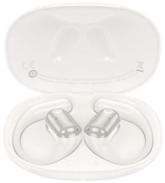 Słuchawki Hoco EA6 Melody White (EA6 milky white) - obraz 2