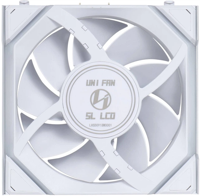 Wentylator Lian Li Uni Fan SL Wireless LCD 120 White (LULI-096) - obraz 5