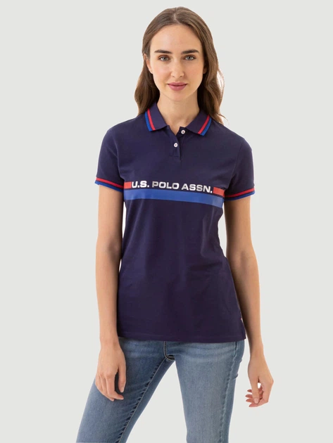 Поло жіноче U.S. Polo Assn 216091-ZH00A (EVENING BLUE) M Темно-синє (786660695533) - Фото 1 Поло жіноче U.S. Polo Assn 216091-ZH00A (EVENING BLUE) M Темно-синє (786660695533) - зображення 1