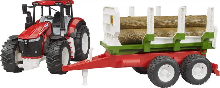 Zestaw zabawkowy Bruder Traktor Roadmax z przyczepą i kłodami 1:16 (4001702034535) - obraz 5