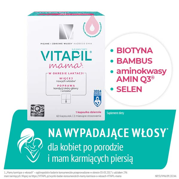 Suplement diety NutroPharma Vitapil Mama 60 kapsułek (5907513003045) - obraz 2