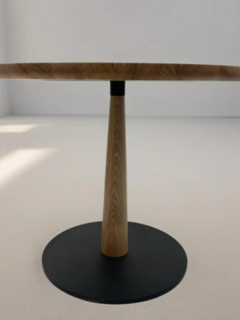 Стол кухонный Cone Wood Turetskiy столик круглый обеденный кофейный на кухню в гостиную комнату столы столики для кафе коричневый - Фото 5 Стол кухонный Cone Wood Turetskiy столик круглый обеденный кофейный на кухню в гостиную комнату столы столики для кафе коричневый - изображение 5