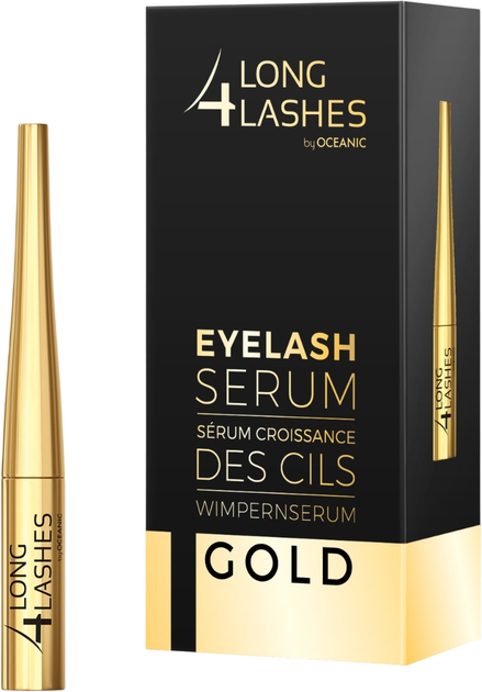 Serum na porost rzęs Long4lashes Gold 4 ml (5900116047355) - obraz 1
