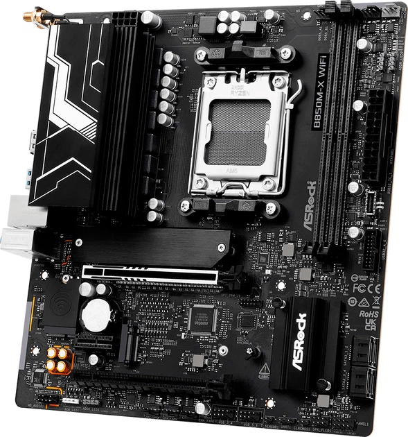 Материнська плата ASRock B850M-X Wi-Fi R2.0 (sAM5, AMD B850, PCI-Ex16) (90-MXBSH0-A0UAYZ) - зображення 3