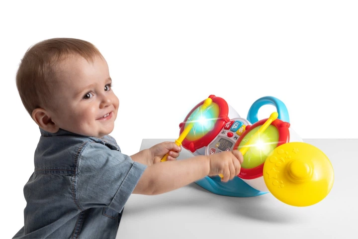 Інтерактивна іграшка Chicco Happy Musik Мій перший барабан (8058664178117) - зображення 3