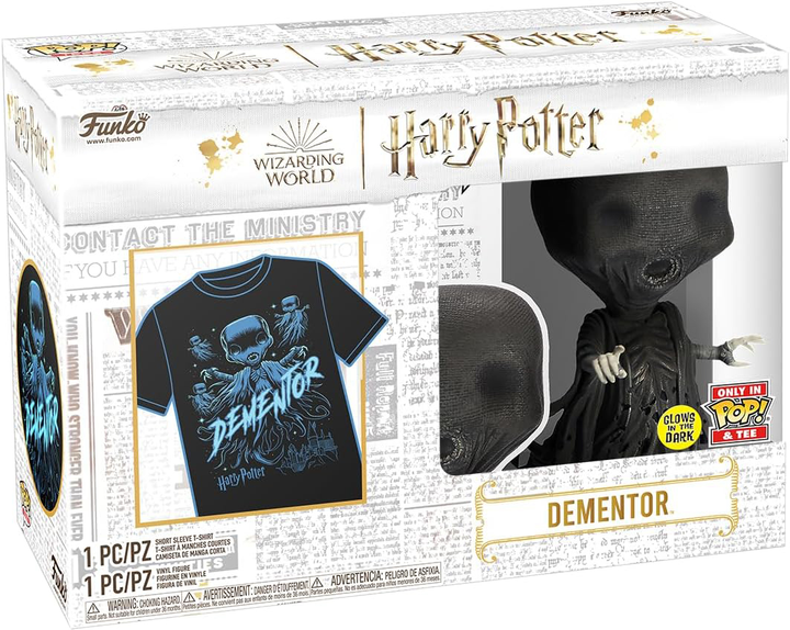Zestaw Funko Pop! & Tee Harry Potter Figurka Dementor + Koszulka Rozmiar M 73129 (889698731294) - obraz 2