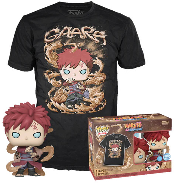 Zestaw Funko Pop! & Tee Naruto Figurka Gaara + Koszulka Rozmiar M 82036 (889698820363) - obraz 2
